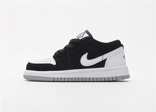 Youth Running Weapon Air Jordan 1 Black/White Low Top Shoes 0069 Youth Running Weapon Air Jordan 1 Black/White Low Top Shoes 0069